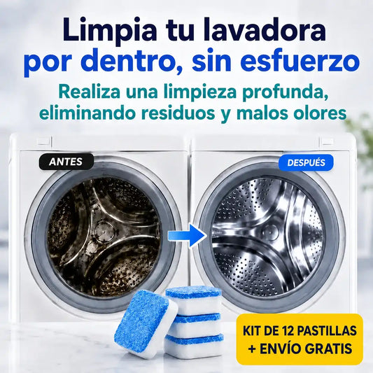 Kit de 12 pastillas limpiadoras para lavadora