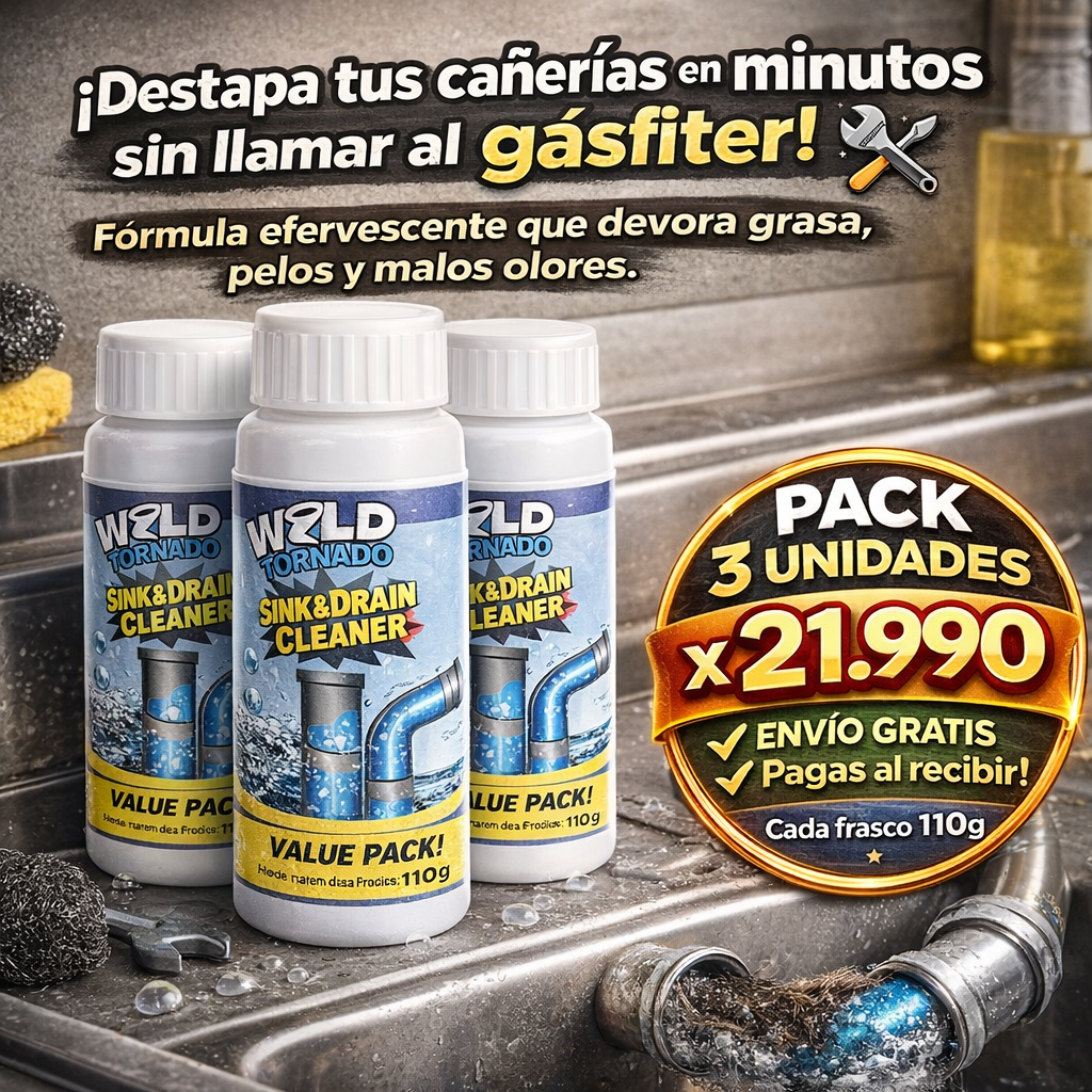 WILD TORNADO 🚀 Destapa Cañerías 🔥 110 g